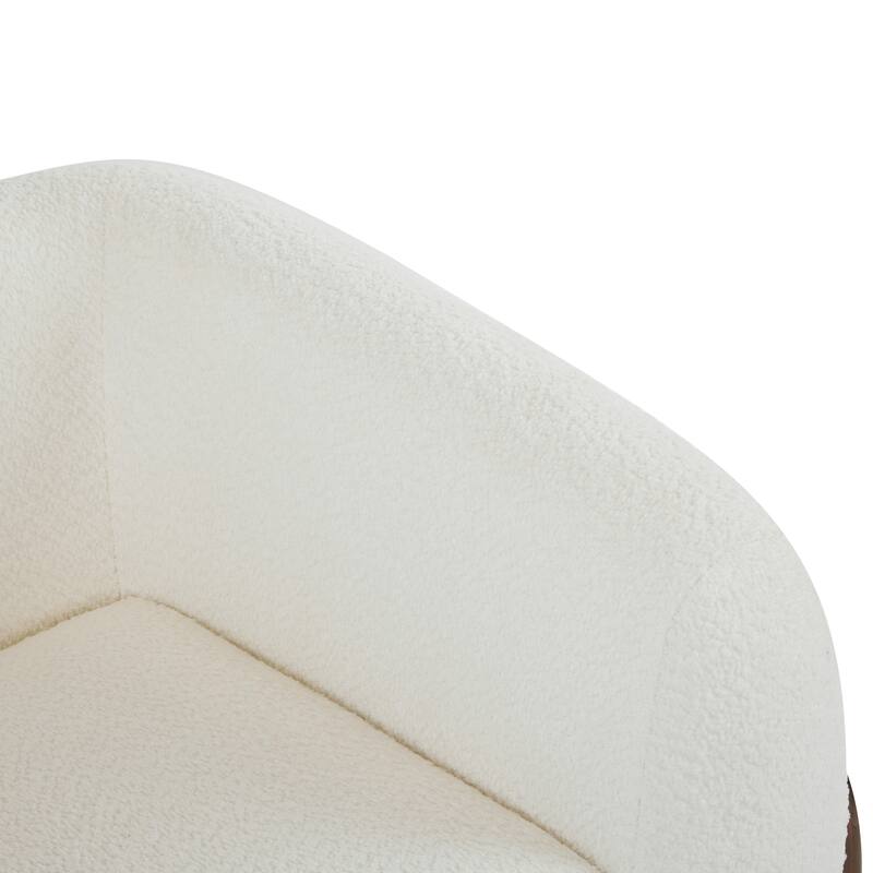 Tina Modern Upholstered Boucle Arm Club Chair by Christopher Knight Home