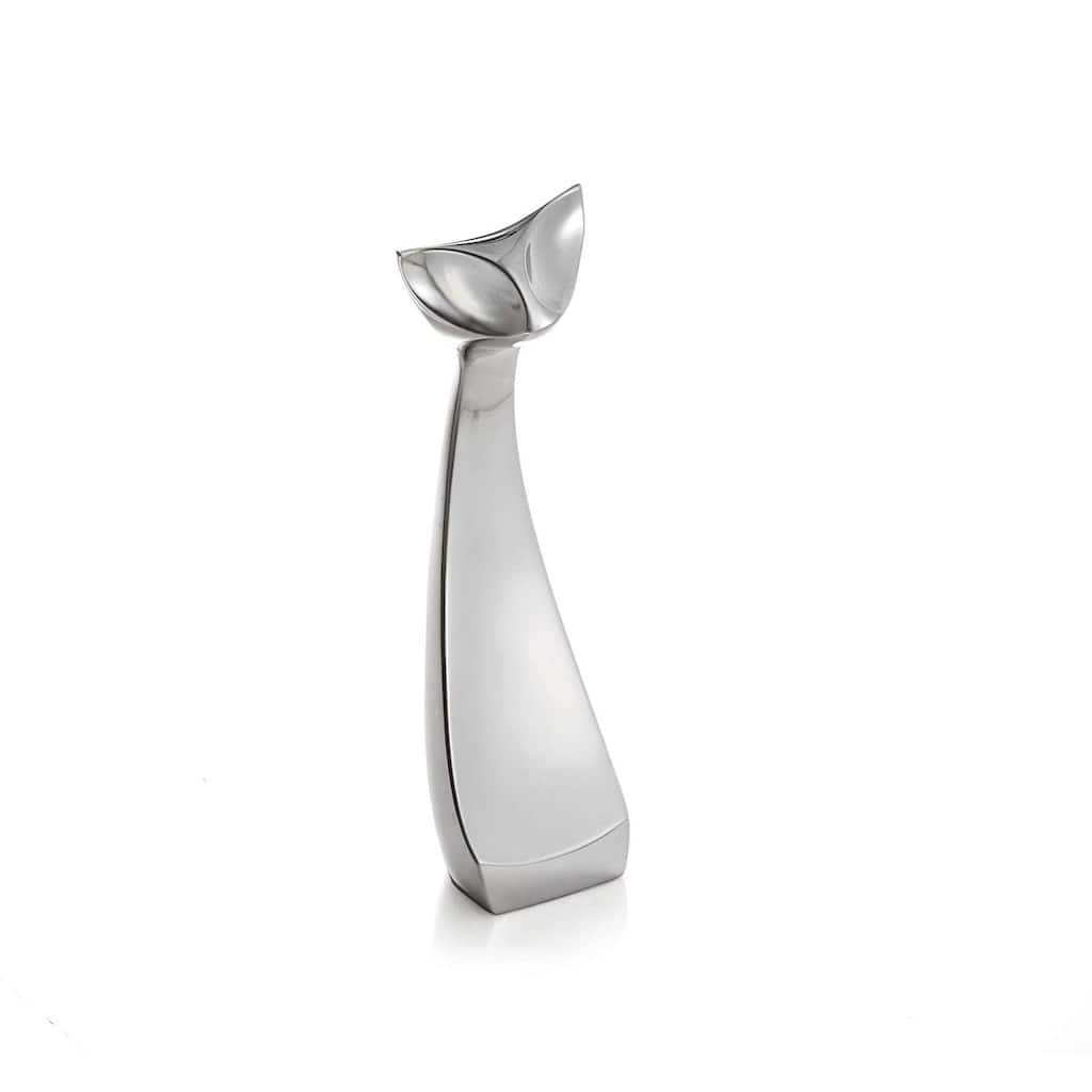 Nambe Cat Figurine Small - 9" H