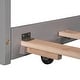 preview thumbnail 7 of 25, L-shaped Twin Size Daybed Sets w/Trundle&Drawers, Solid Pine Platform Bedframe, 3 in 1 Wood Beds Frame Linked with Built-in Desk