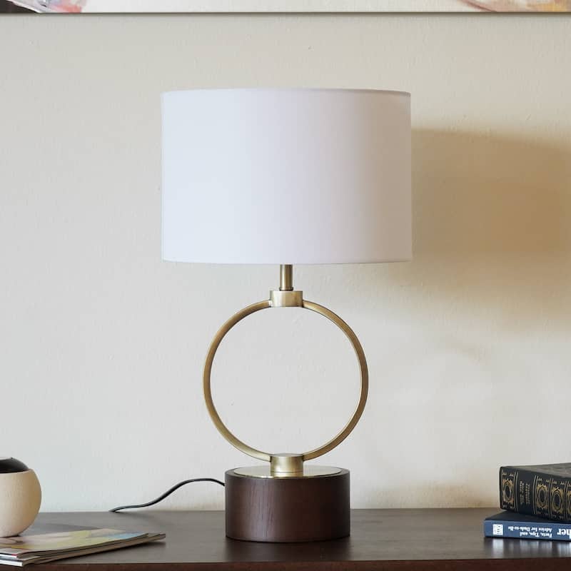 Bedroom Table Lamp Nordic Home Creative Romantic Warm Metal Study Room Desk Bedside Lamp, Grid Metal Circular Table Lamp 110V