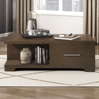 Sinclair Rectangular Wood Cocktail Table