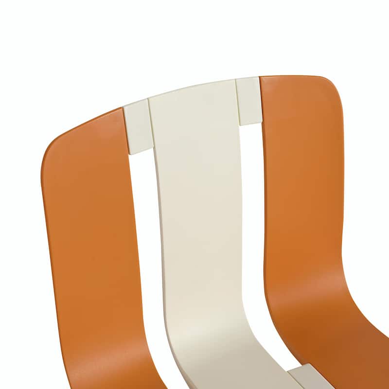 Vibrant PP Plastic Chairs with Metal Legs - 4-Pack