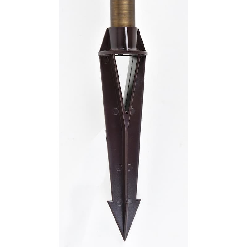 Juniper Path Light D9 H24 in Antique Cast Brass Finish