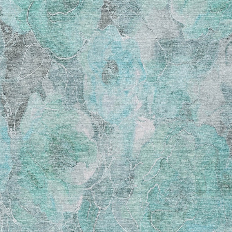 HomeRoots Floral Transitional Rectangle Outdoor Rug