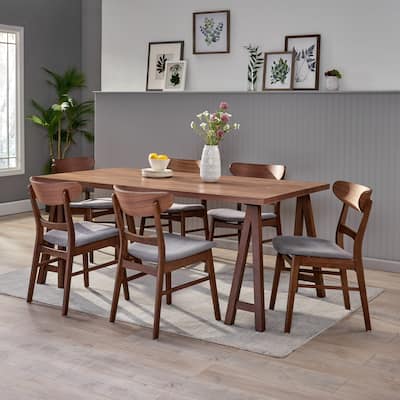 Idalia Mid-Century Modern 7 Piece Dining Set by Christopher Knight Home