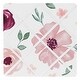 preview thumbnail 1 of 1, Burgundy Pink Watercolor Floral 13in Fabric Memory Photo Bulletin Board - Blush Maroon Rose Green Shabby Chic Flower Farmhouse
