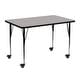 preview thumbnail 1 of 3, Mobile 30"W x 48"L Rectangular HP Laminate Adjustable Leg Activity Table