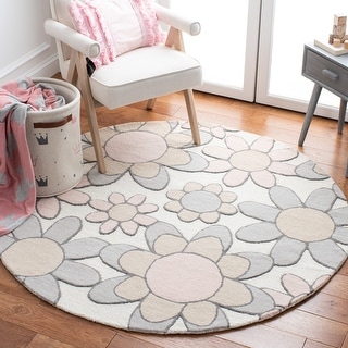 SAFAVIEH Handmade Kids Khadijah Floral Wool Rug