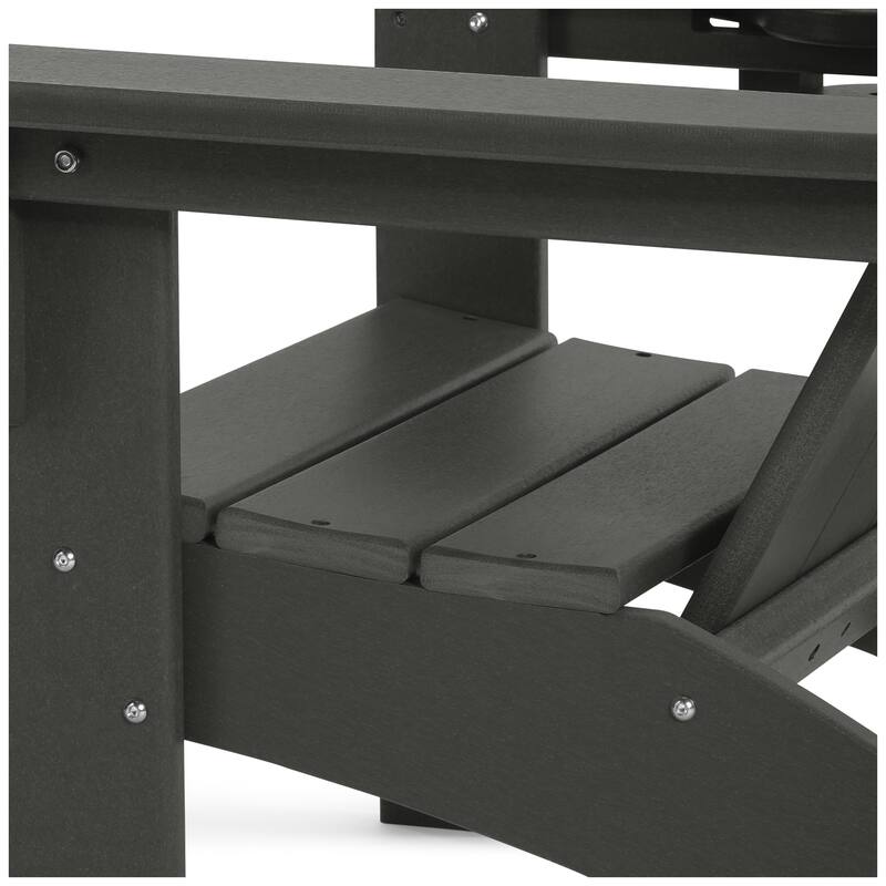 Laguna Kids Outdoor Poly Adirondack Chair with Cup Holder (Set of 2)