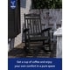 preview thumbnail 24 of 134, WINSOON All Weather HIPS Outdoor Rocking Chair, Set of 2