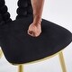preview thumbnail 15 of 19, Modern chair(set of 2 ) with iron tube legs, soft cushions and comfortable backrest, hairball back