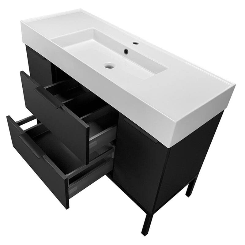 Nameeks Derin-4818-C Derin 48" Free Standing Single Basin Vanity Set