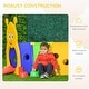 preview thumbnail 4 of 7, Qaba Indoor & Outdoor Caterpillar Kids Tunnel Crawling Toy, Play Tunnel for Ages 3-6 - Multicolor