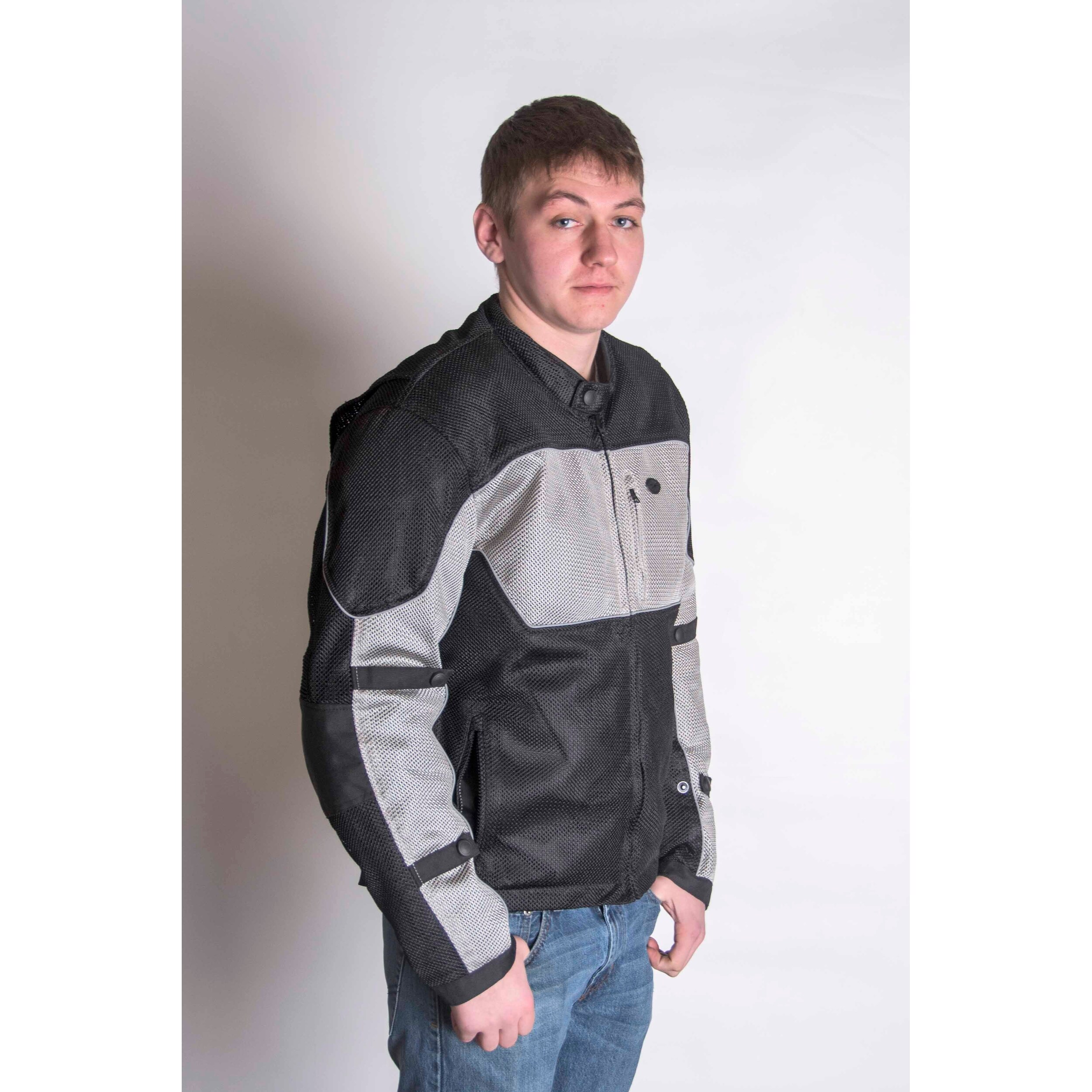 Shop Roaddog Hurricane Mesh Jacket Motorcycle Riding Jacket Silver