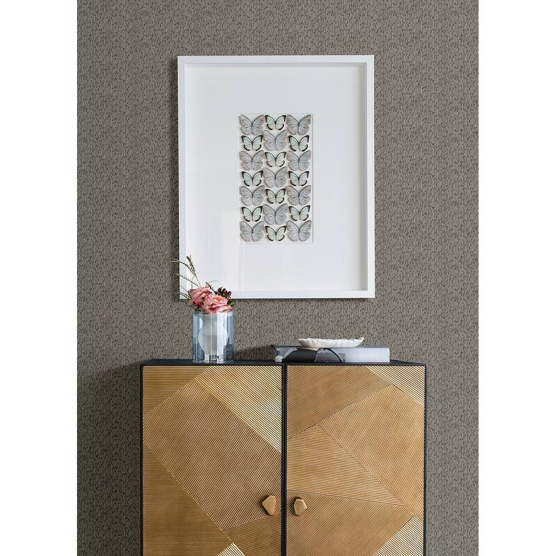 A-Street Prints Mackintosh Charcoal Textural Wallpaper