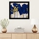 preview thumbnail 20 of 56, Oliver Gal 'Sapphire Movement' Abstract Wall Art Framed Print Paint - Blue, Yellow