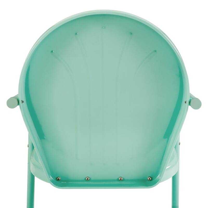 Crosley Griffith Metal Chair In Aqua