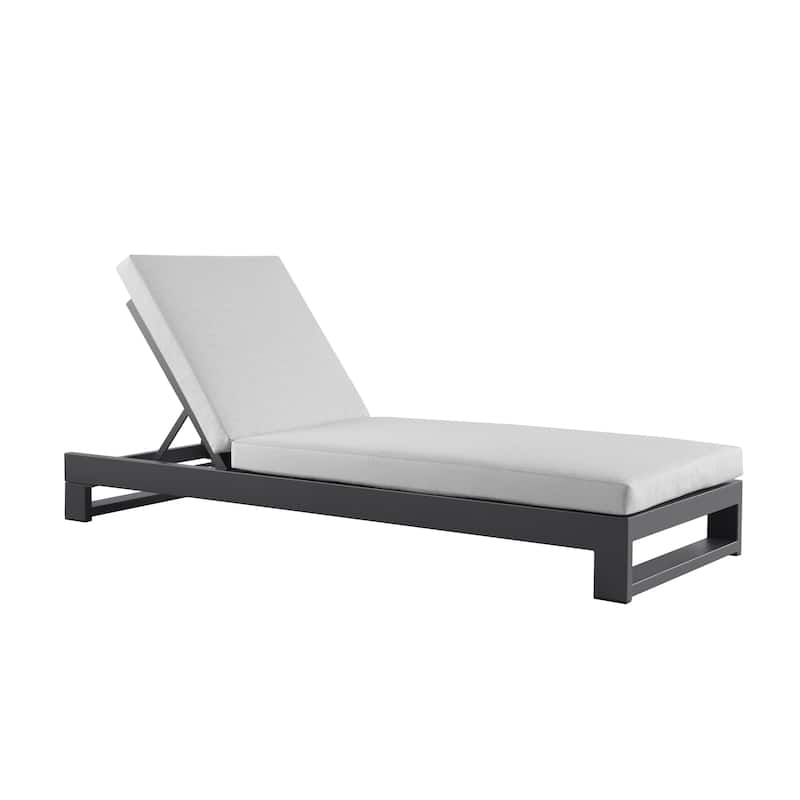 KOVA Minimalist Aluminum Outdoor Chaise Lounge (Set of 2)