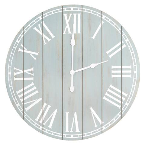 Elegant Designs Large Rustic Clock
