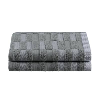 Martex Stella 2-Pack Washed Grey Hand Towel Set