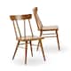 Plank and Beam Solid Wood Windsor Dining Chair - Set of 2