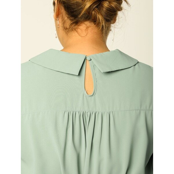 plus size peter pan blouse