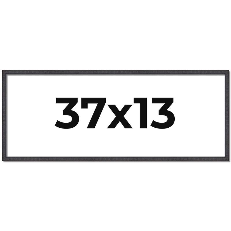 37x13 Frame Brown Picture Frame - Complete Modern Photo Frame Includes