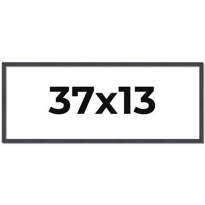 37x13 Frame Brown Picture Frame - Complete Modern Photo Frame Includes