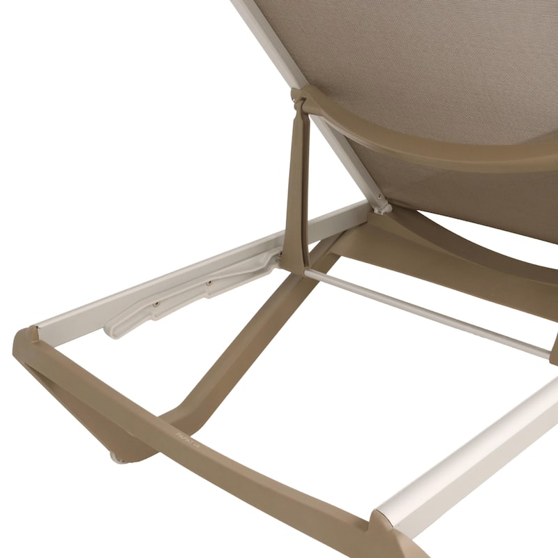 Furnish Theory Seabreeze Deck Patio Sunlounger Sun Lounger Lounge Chair Sling Chaise Lounger (Various Frame & Mesh Colors)