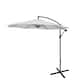 Weller 10 Ft. Offset Cantilever Hanging Patio Umbrella - White