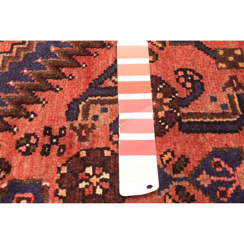 ECARPETGALLERY Hand-knotted Andelz Red Wool Rug - 3'7 x 7'1