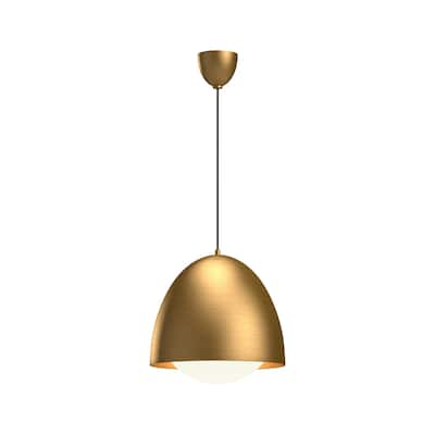 Alora Lighting PD529116OP Kenji 16" Wide Pendant with Opal Glass Shade
