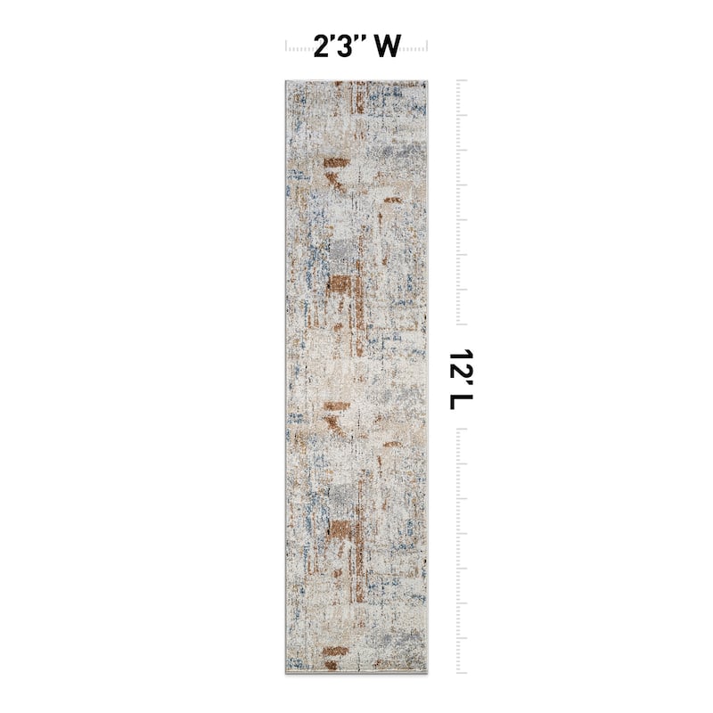 Multi-Tonal Rug for Living Room, Entryway, or Family Spaces - Easy to Clean and Comfortable Underfoot