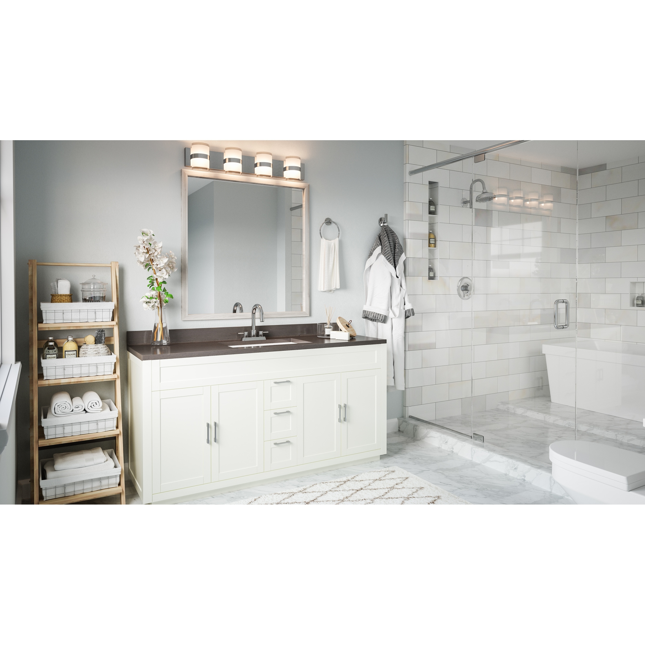 Design House Haswell Traditional LED 4-Light Indoor Bathroom Vanity Light  On Sale Bed Bath  Beyond 37007849