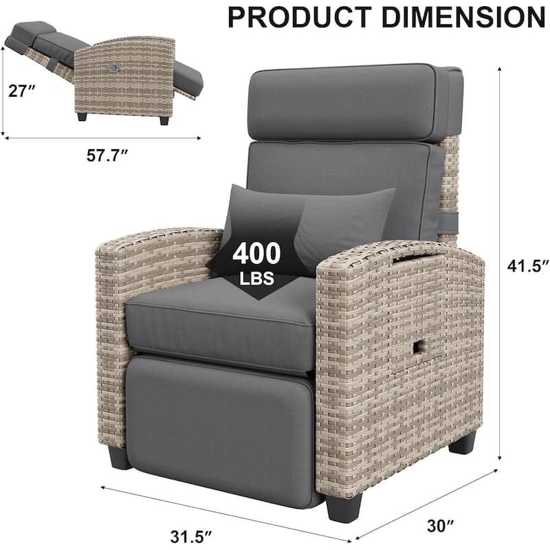Rattan Recliner Chair Outdoor