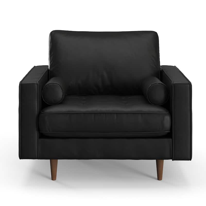 Bloomfield Upholstered Vegan Leather Arm Chair