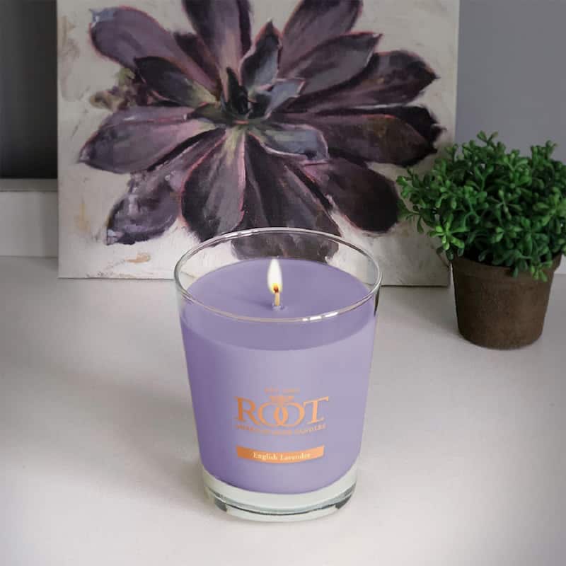 Root Candles English Lavender 10.5 oz Large Veriglass Jar