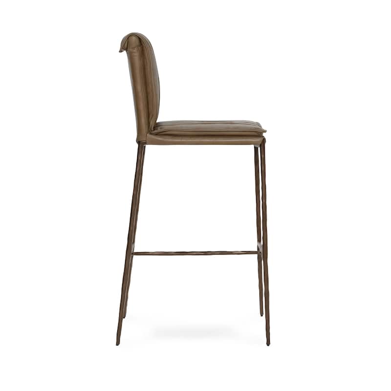 Classic Home Tuscan Leather Bar and Counter Stool