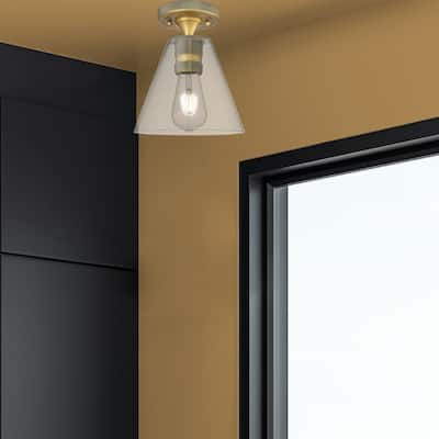 Innovations Lighting Downtown Urban - Crown Point - 1 Light 8" Berkshire Flush Mount Light