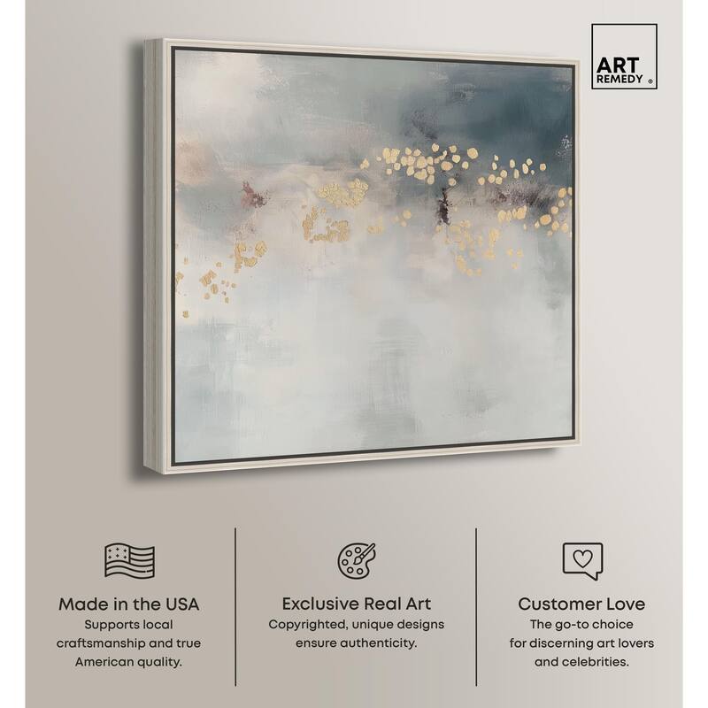 Golden Scatter Canvas by Art Remedy