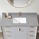 preview thumbnail 77 of 98, Malaga Composite Stone Vanity Top with White Rectangular Sink