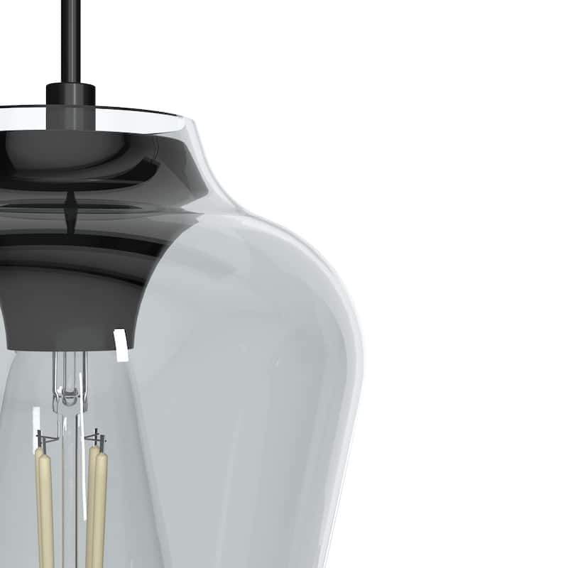 Hunter Vidria 1-Light Mini Pendant - Kitchen Island, Dining Room, Bedroom - Contemporary, Transitional