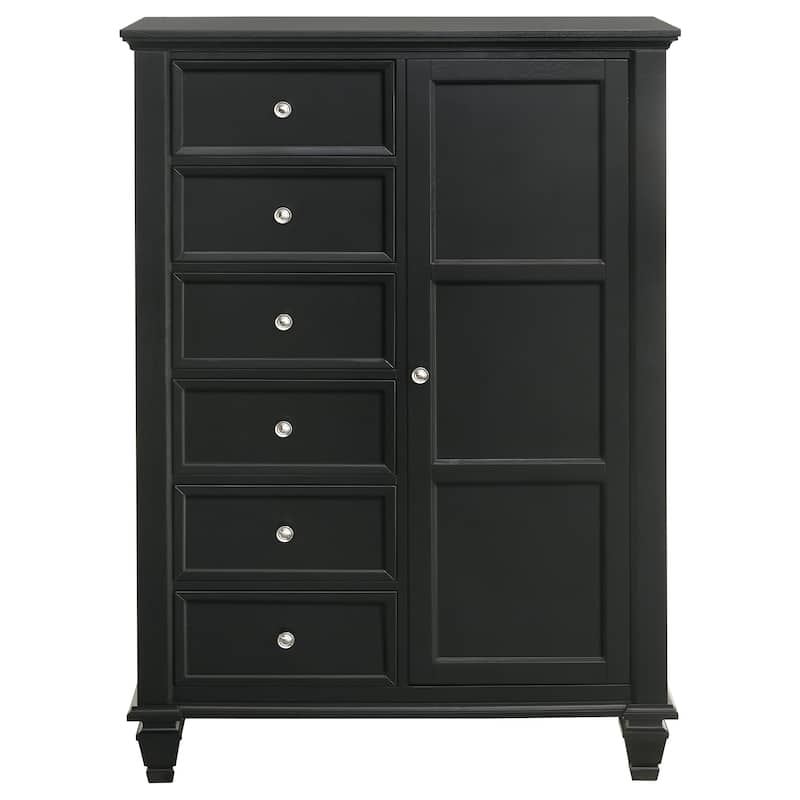 Sandy Beach Coastal Wood 8-drawer Door Chest