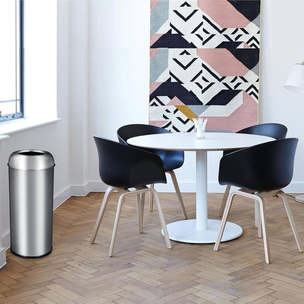 17 Gal/65L Open Top Trash Can, with Removable Inner Basket