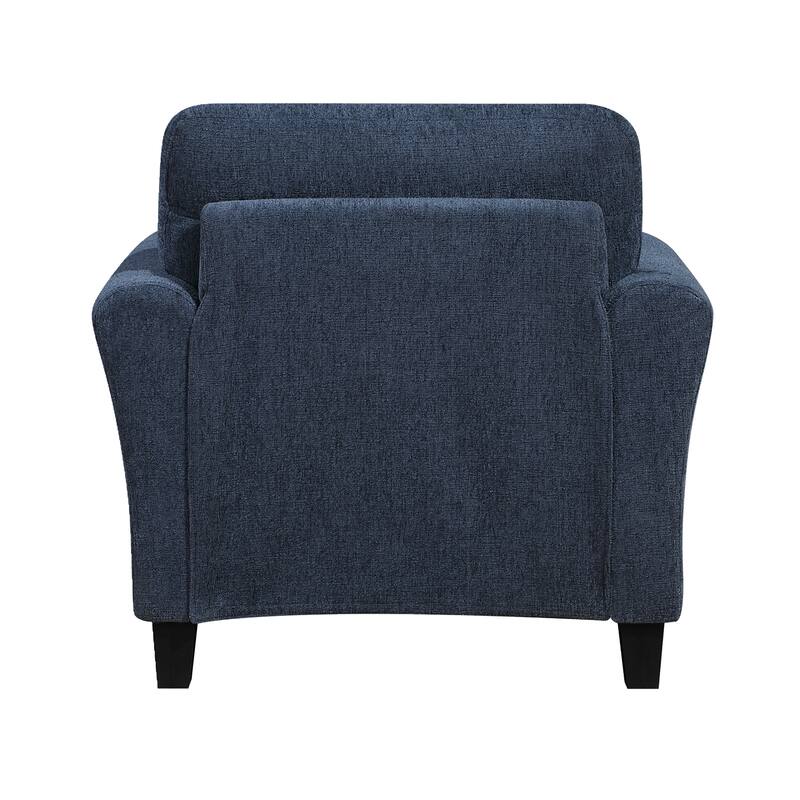 Diboli Chenille 3-Piece Living Room Set - Wood Finish Exposed Feet