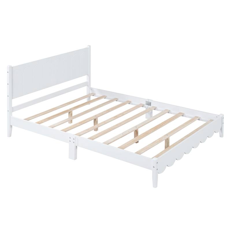 Vintage Style Platform Bed Frame