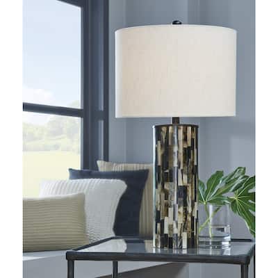 Signature Design by Ashley Ellford Black/Brown Table Lamp - 15"W x 15"D x 27"H