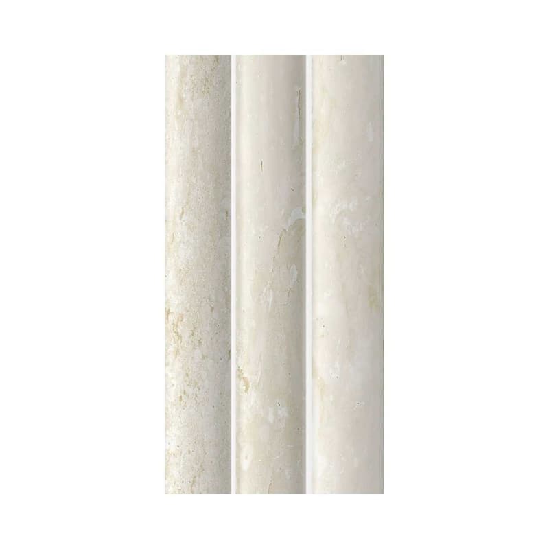 Lyrical 4.5x9 Matte Marble Look Porcelain Fluted Ribbed Tile - Wall, Backplash