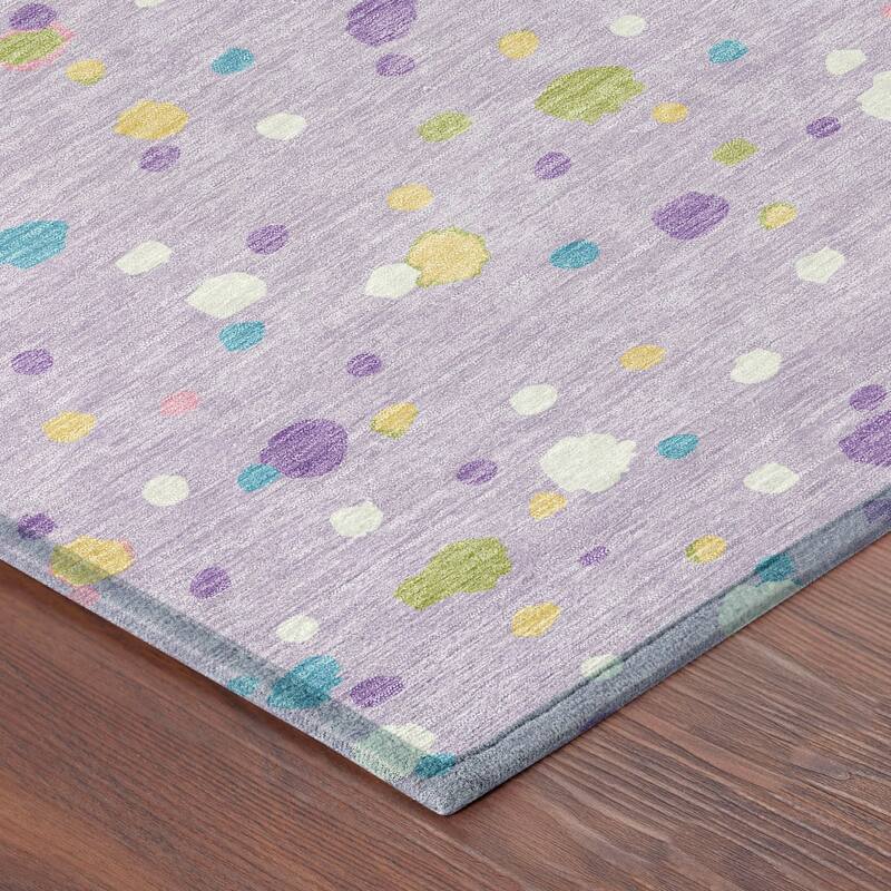 Machine Washable Indoor/ Outdoor Contemporary Sheinelle Chantille Rug