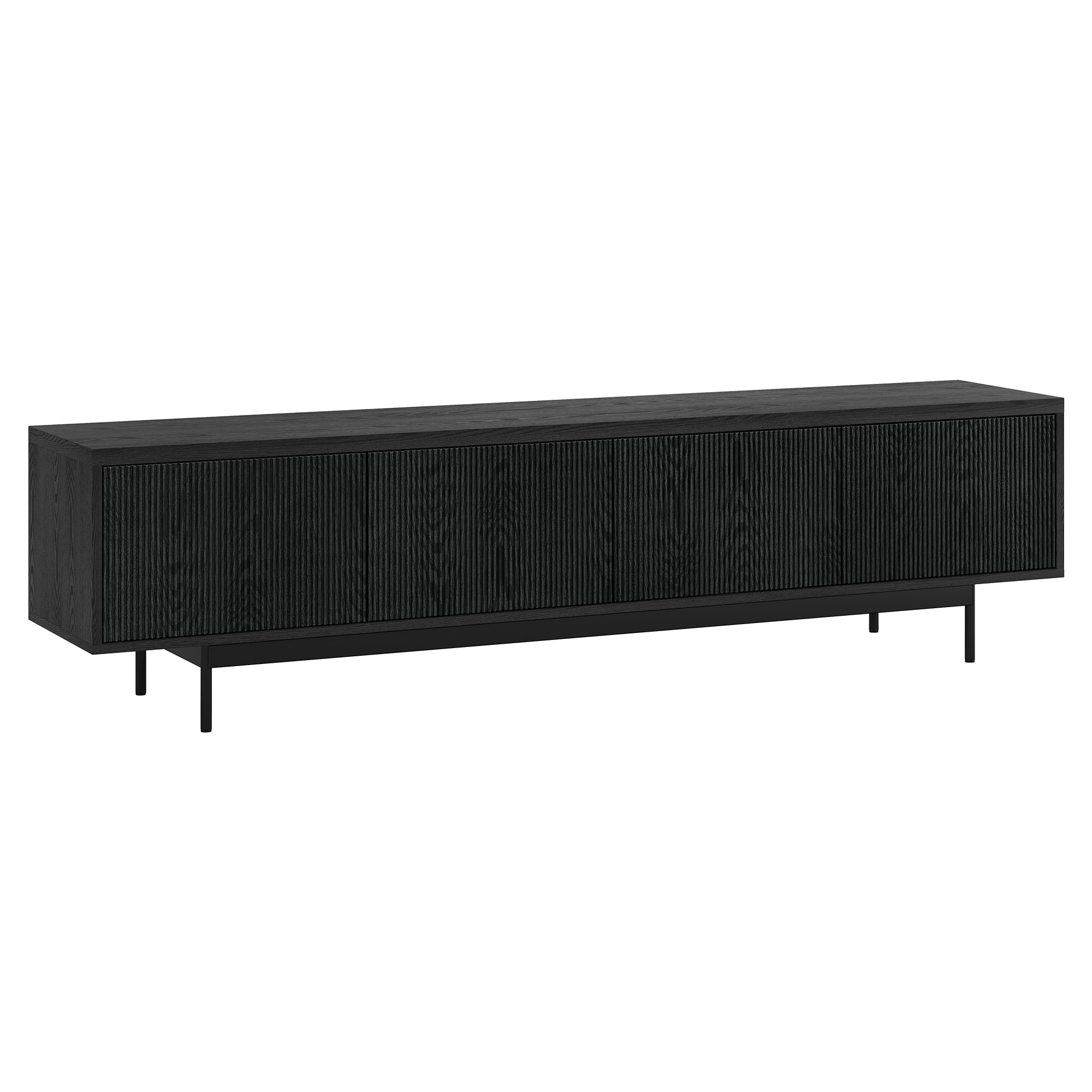 Whitman Rectangular Fluted TV Stand for TV's up to 85" - 79" Wide